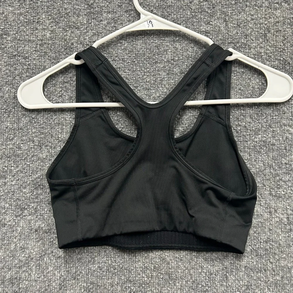 Nike Sports Bra Womens Size S Black Dri-Fit Racerback Compression Gym Athletic